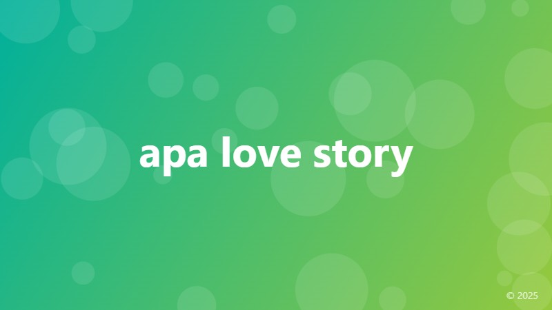 apa love story