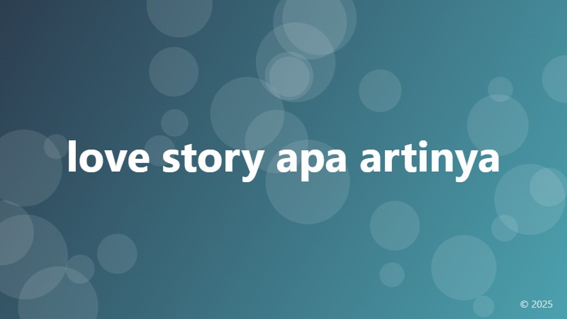love story apa artinya