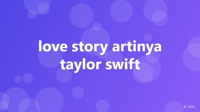 love story artinya taylor swift
