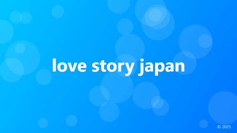 love story japan