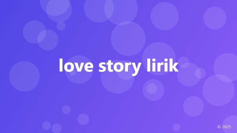 love story lirik