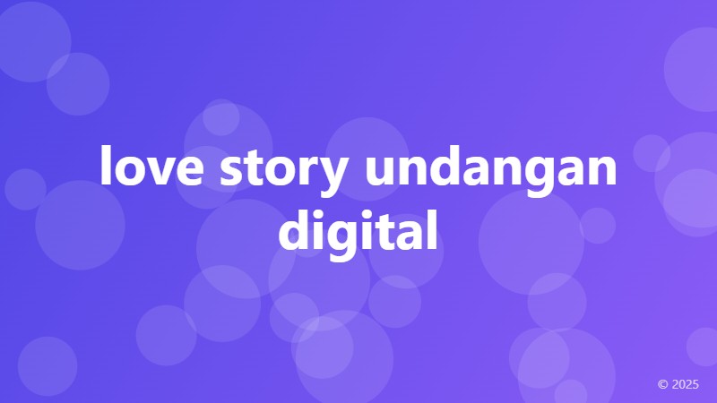 love story undangan digital